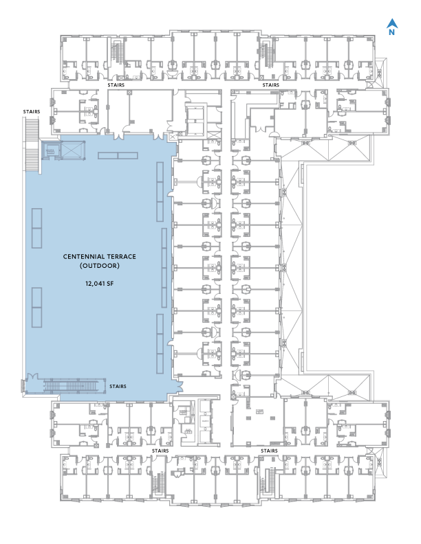 level three floor plan at luskin conference center