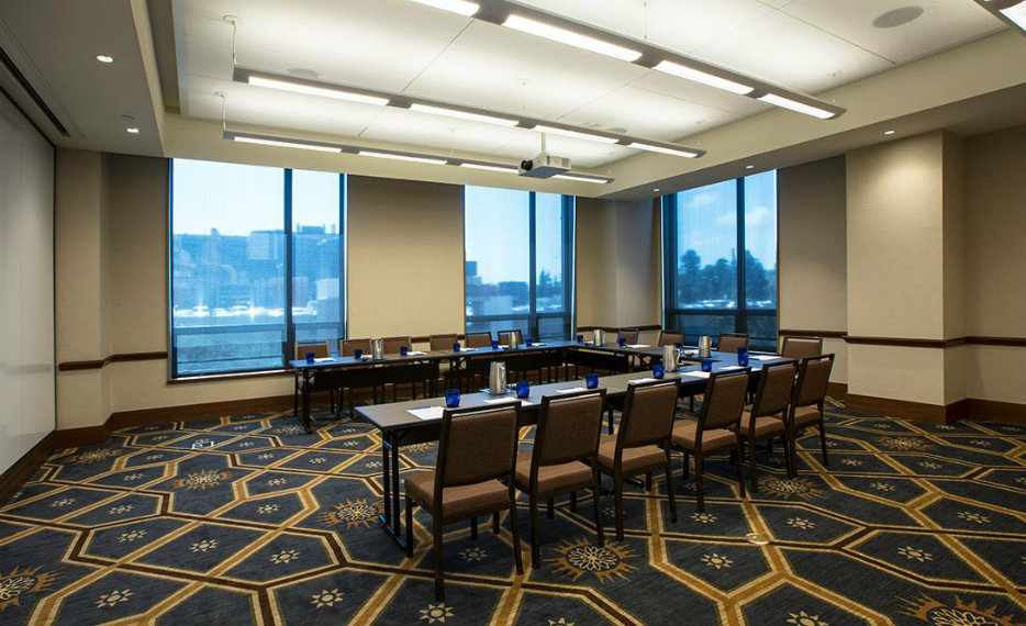 A smaller, versatile breakout room setup for a private meeting
